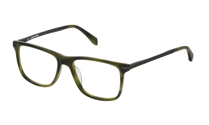 ZADIG&VOLTAIRE VZV13453092I Gafas, Shiny Green Havana, 53/17/140 para Hombre