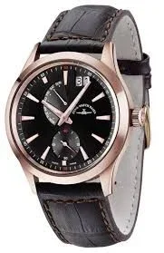 Zeno-Watch Reloj Mujer – Gentleman Big Date Quartz Gold Plated – 6662-7004Q-Pgr-f1