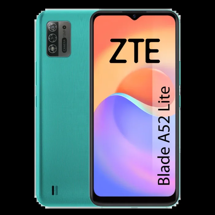 ZTE Blade A52 Lite – Smartphone 6,52″ HD+, 2GB RAM, 32GB Almacenamiento, Batería de 4000 mAh, Cámara 13MP, Verde