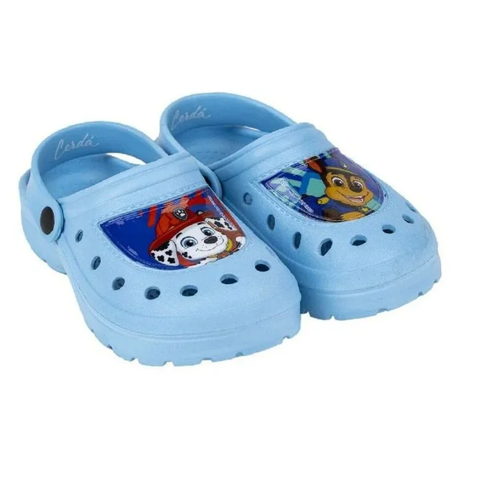 Zuecos de La Patrulla Canina – Color Azul – Talla 22/23 – Estampado Impreso en el Frontal – Zuecos Infantiles Elaborados en EVA – Producto Original Diseñado en España